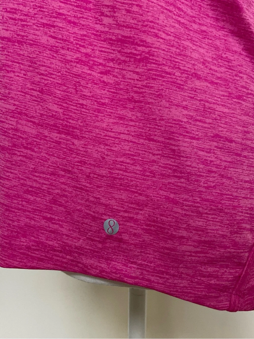 Layer 8 Double-Strap Heathered Fuchsia Tank - Picture 5 of 9